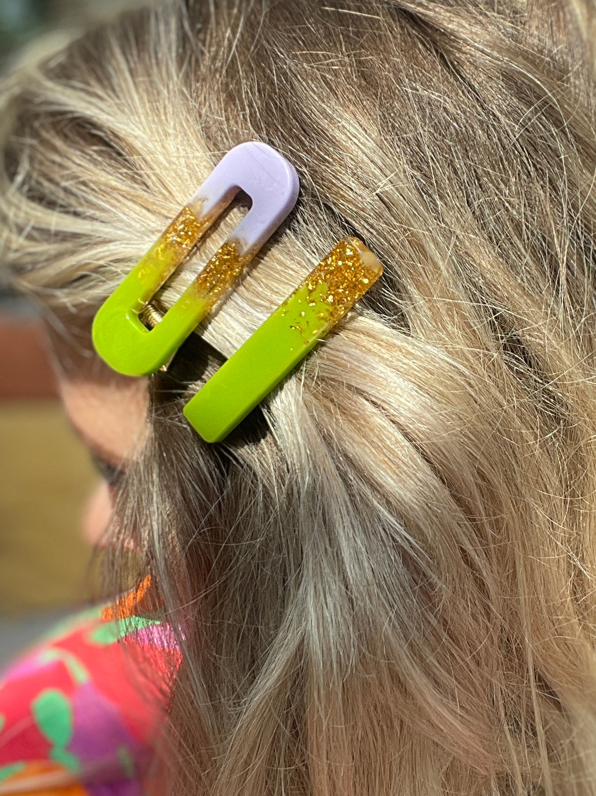 Hair clips Nine paars